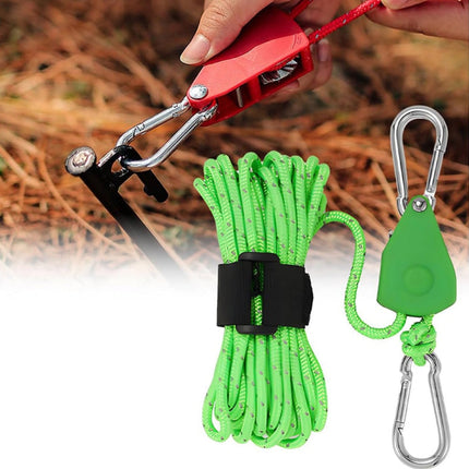 High-Strength Camping Rope with Reflective Cord | Lightweight 13ft Rope for Easy Tent Setup and Outdoor Use