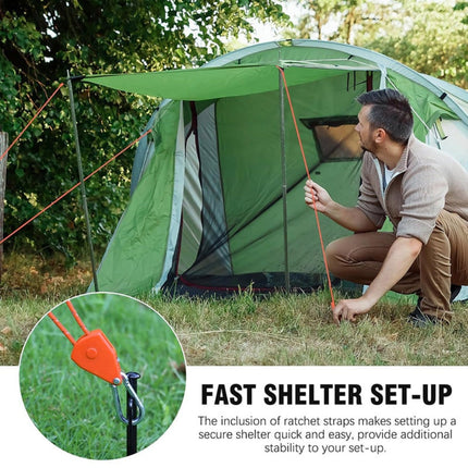 High-Strength Camping Rope with Reflective Cord | Lightweight 13ft Rope for Easy Tent Setup and Outdoor Use