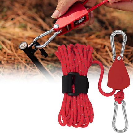High-Strength Camping Rope with Reflective Cord | Lightweight 13ft Rope for Easy Tent Setup and Outdoor Use