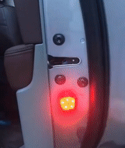 LED Car Door Warning Lights with Flashing Anti Collision Alert, No Tools or Wiring Install, 3 Colour Options