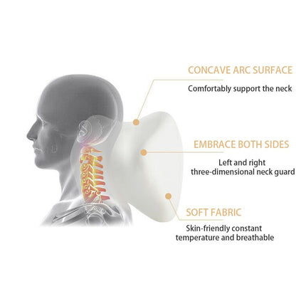 Car Neck Headrest Pillow with Adjustable Height and Tightness, Perforated Leather Cover, 4 Colors, for Cars