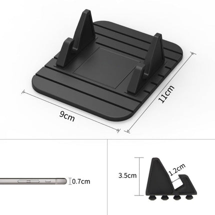 Dashboard Phone Holder with Adjustable Silicone Grip | Hands-Free Mount for Safe GPS Navigation and Viewing