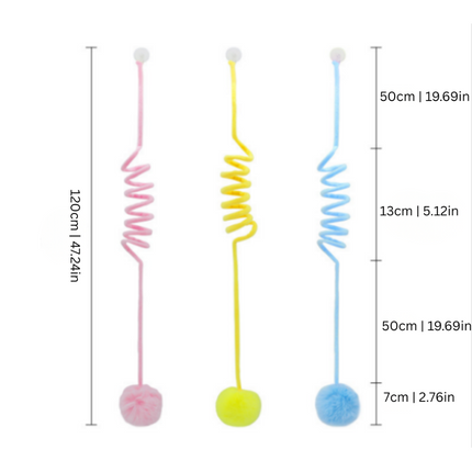 Interactive Cat Play Toy with Remote Control & Rechargeable Battery | 3-Pack for Indoor Fun and Exercise
