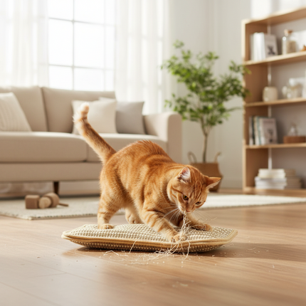 Cat Scratching Pillow with Durable Scratching Surface | Soft Catnip Toy for Stress Relief and Relaxation