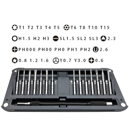 30 in 1 Precision Screwdriver Set, Compact Bit Kit for Electronics, Appliances, Small Screws and DIY Household Repairs