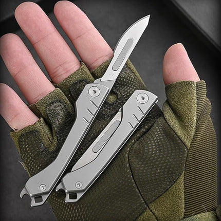 Scalpel Knife with 10 Replaceable Blades