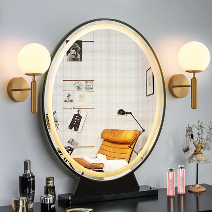 Modern Glass Wall Sconce with Polished Metal Finish | Soft Ambient Lighting for Bedrooms and Hallways