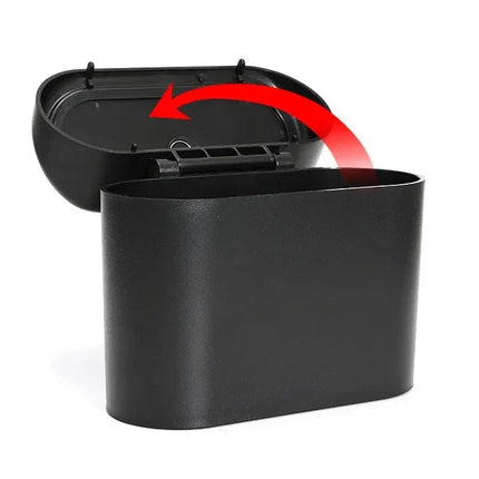 Car Trash Bin with Removable Lid for Wrappers, Tissues and Receipts, 4 Colour Options, for Road Trips