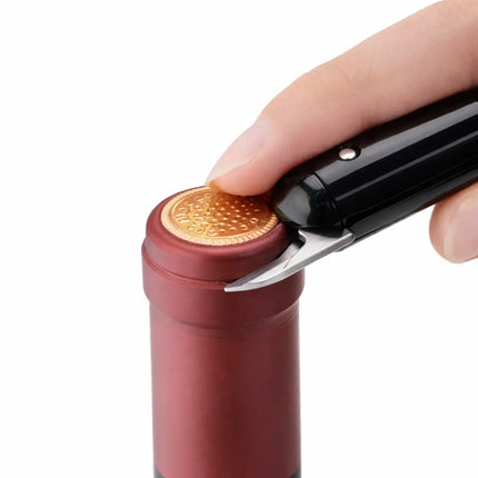 Air Pressure Wine Bottle Opener with Needle and Pump Action, Cork Remover That Keeps Corks Intact, Black or Red