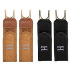 Brown *1 pair+Black *1 pair No Buckle Belt