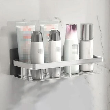 Wall Shelf No Drill, Small Bathroom Storage Organizer – image 25