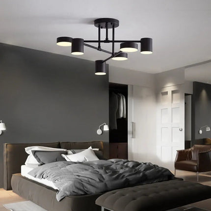 Modern Ceiling Light Fixture with Geometric Design | Versatile Lighting for Living Rooms and Dining Areas