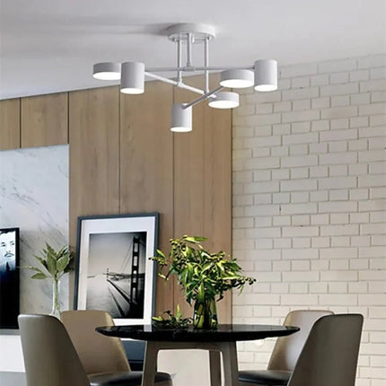 Modern Ceiling Light Fixture with Geometric Design | Versatile Lighting for Living Rooms and Dining Areas