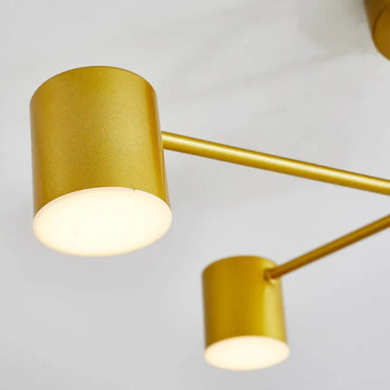 Modern Ceiling Light Fixture with Geometric Design | Versatile Lighting for Living Rooms and Dining Areas