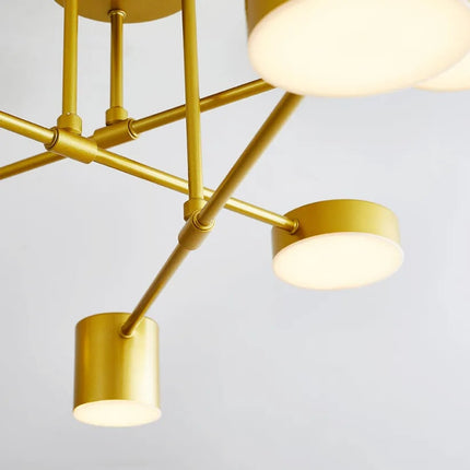 Modern Ceiling Light Fixture with Geometric Design | Versatile Lighting for Living Rooms and Dining Areas