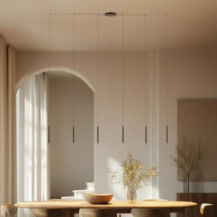 Modern Geometric Pendant Light with Adjustable Height | Sleek Ceiling Fixture for Dining and Living Spaces