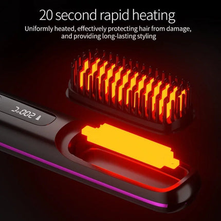 Cordless Ceramic Hair Straightener with Ionic Technology | USB Rechargeable for Smooth Styling Anywhere