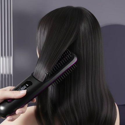 Cordless Ceramic Hair Straightener with Ionic Technology | USB Rechargeable for Smooth Styling Anywhere