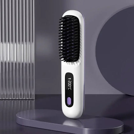 Cordless Ceramic Hair Straightener with Ionic Technology | USB Rechargeable for Smooth Styling Anywhere