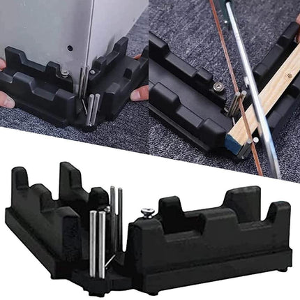 Mitre Measuring Cutting Tool, 2-in-1 Angle Finder and Saw Guide, 90 to 180 Degree Range with Locking Gears for DIY Jobs