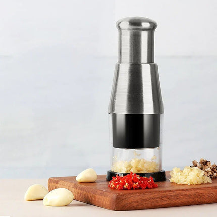 Vegetable Chopper, Stainless Steel Garlic Press