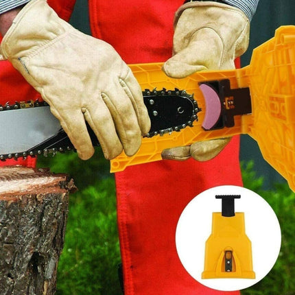 Chainsaw Sharpener Tool with Adjustable Clamp | Manual Guide for Precise Blade Maintenance