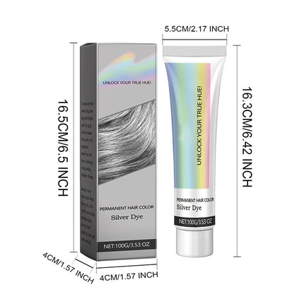 Silver Hair Dye, Natural Hair Dye for a Soft Silver Tone – image 14