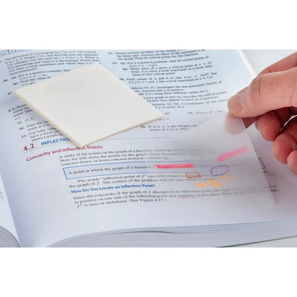 Transparent Sticky Notes | Clear Adhesive for Easy Marking and Reminders