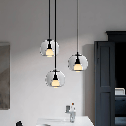 Handblown Glass Pendant Light with Dimmable Feature | Modern Aesthetic for Stylish Home Interiors