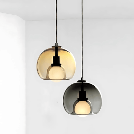 Handblown Glass Pendant Light with Dimmable Feature | Modern Aesthetic for Stylish Home Interiors