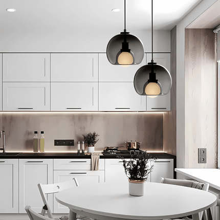 Handblown Glass Pendant Light with Dimmable Feature | Modern Aesthetic for Stylish Home Interiors