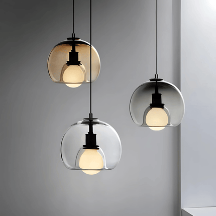 Handblown Glass Pendant Light with Dimmable Feature | Modern Aesthetic for Stylish Home Interiors