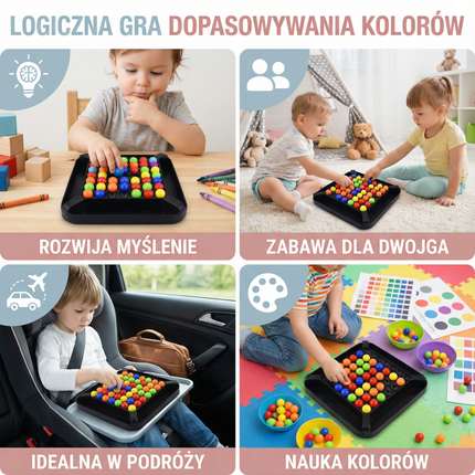 Color Matching Game for Family Board Game | Engaging Educational Toy for Cognitive Skill Development