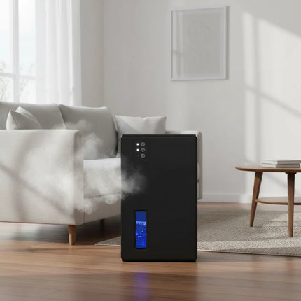 Compact Digital Dehumidifier for Home with Quiet Sleep Mode | Effective Moisture Control for Basements and Bedrooms