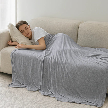 Cooling Blanket for Hot Sleepers with Breathable Q-Max Fabric | Lightweight Comfort for Summer Sleep