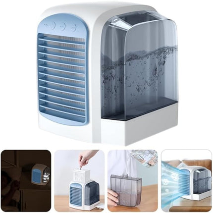 Portable Evaporative Air Cooler Fan with Oscillating Function | Whisper-Quiet Cooling for Personal Spaces