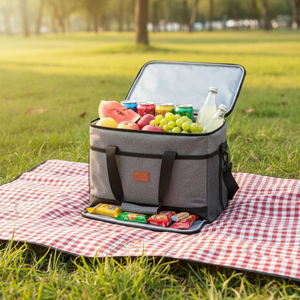 Insulated Cooler Bag with Zippered Top Closure | Lightweight Design for Food & Drinks on the Go