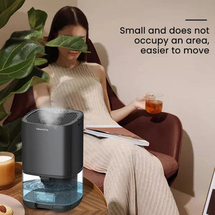 Portable Dehumidifier with Night Light & Air Filter | Compact 2-in-1 System for Moisture Control