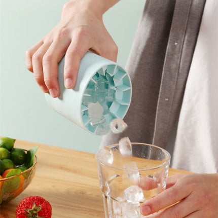 Portable Silicone Ice Maker Cup with Freeze-and-Squeeze Design | Easy Ice Cubes for Refreshing Drinks at Home or On-the-Go
