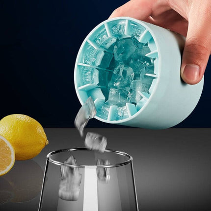 Portable Silicone Ice Maker Cup with Freeze-and-Squeeze Design | Easy Ice Cubes for Refreshing Drinks at Home or On-the-Go
