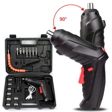 Cordless Electric Drill and Screwdriver with Compact Design | 2-in-1 Tool for DIY Projects and Home Repairs
