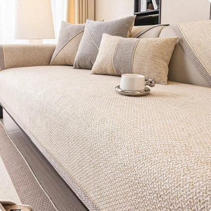 Cotton Sofa Cover Protector with Non-Slip Fit | Everyday Stain and Wear Protection for Elegant Home Décor