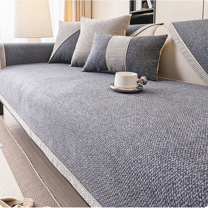 Cotton Sofa Cover Protector with Non-Slip Fit | Everyday Stain and Wear Protection for Elegant Home Décor