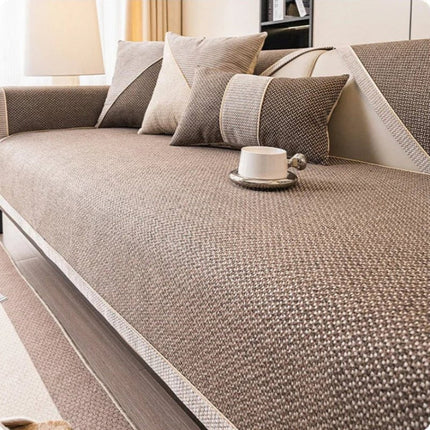Cotton Sofa Cover Protector with Non-Slip Fit | Everyday Stain and Wear Protection for Elegant Home Décor