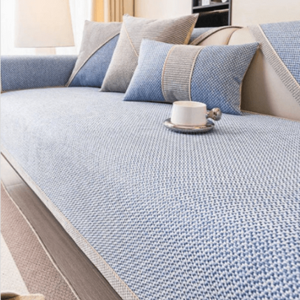 Cotton Sofa Cover Protector with Non-Slip Fit | Everyday Stain and Wear Protection for Elegant Home Décor