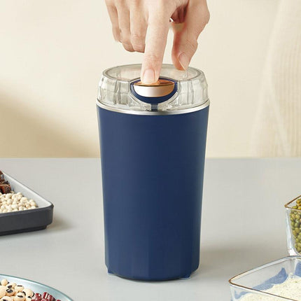 Electric Grain Grinder, One Button Coffee Bean, Nut and Spice Mill with Fine or Coarse Grind
