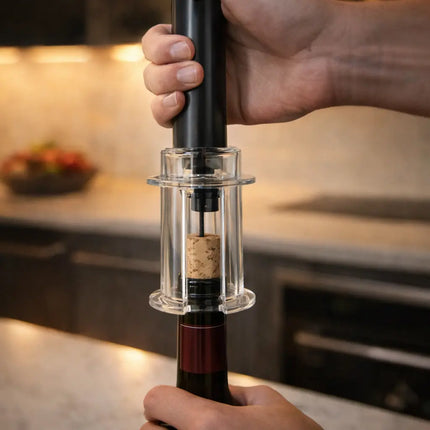 Wine Bottle Opener Set, Air Pump Needle Cork Remover with Foil Cutter, Aerator Pourer and Vacuum Seal, for Easy Cork Removal