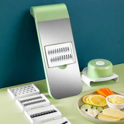 Vegetable Grater Tool with Safety Hand Guard | Stainless Steel for Effortless Slicing