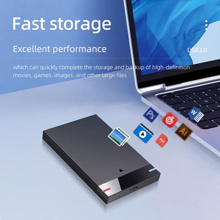 320GB Portable SSD External Hard Drive with Slim Design | Compact Storage Solution for Easy File Backup and Transfer