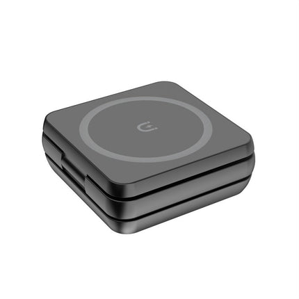 Foldable Wireless Charger 3-in-1 for Phone, Smartwatch and Earbuds, 15W Charging Station with Type-C Input